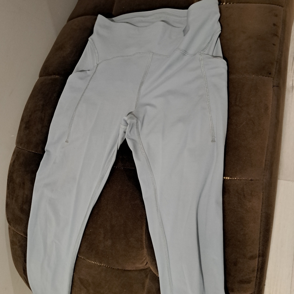Lululemon Athletica Gray Track Pants High-Waisted Joggers